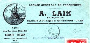 Oran enveloppes pub 1399